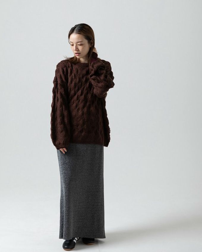 日本 gleam - 柔軟微透蓬鬆馬海毛針織上衣-寶貝藍