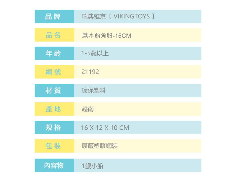 瑞典Viking toys - 戲水釣魚船-15cm+戲水小帆船-15cm
