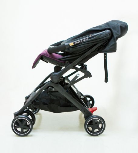 britax römer - B-Compact 秒收手推車-灰(贈扶手)