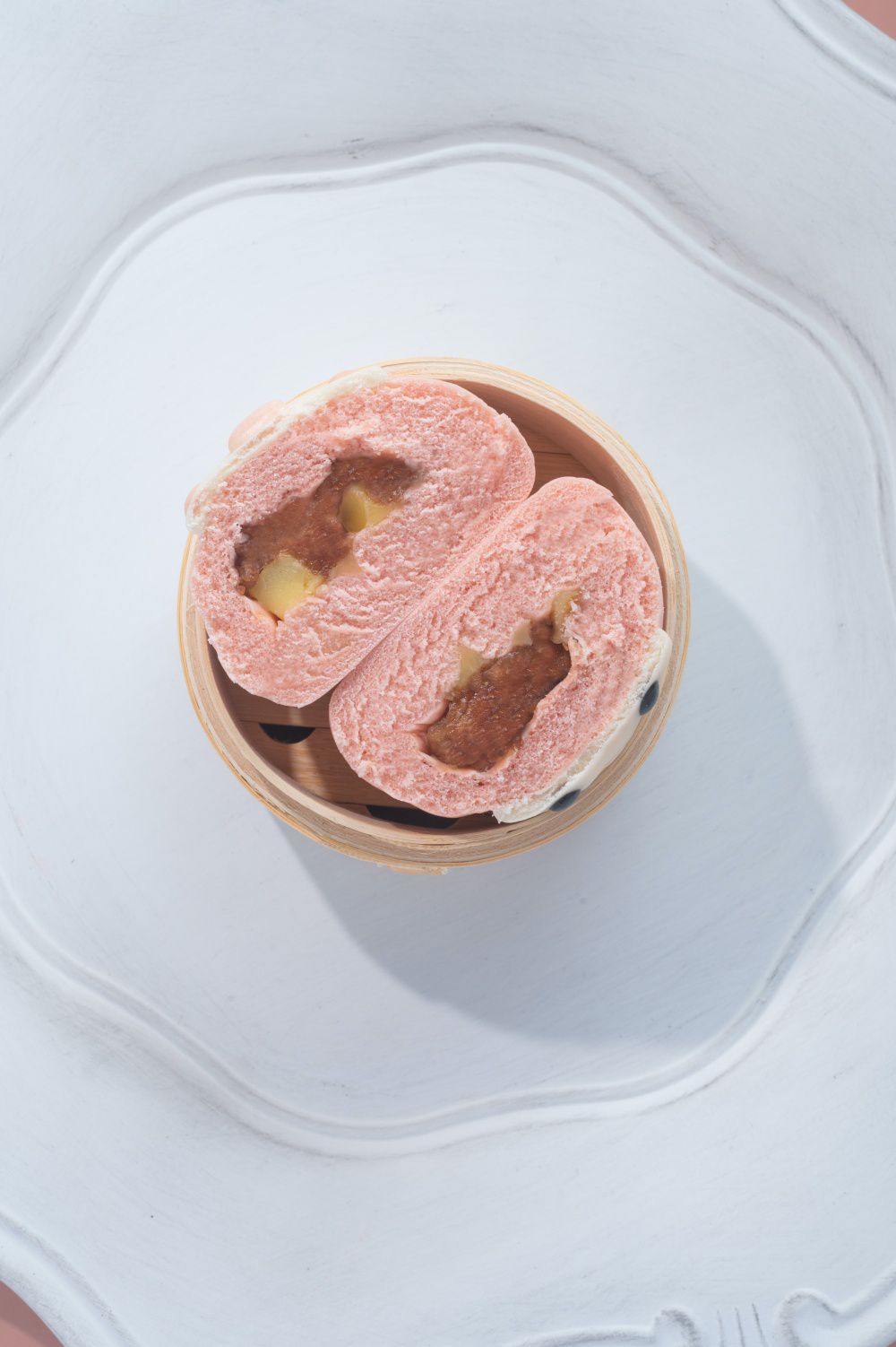 老甜媽手工饅頭 - 限量組-草莓起司包6入+德國香腸起司包6入+馬卡龍一口小饅頭-400g