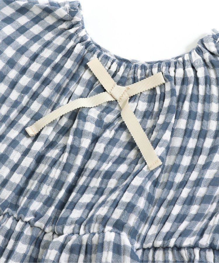 日本 apres les cours - 柔軟綿紗荷葉邊成套家居服-小花-黃