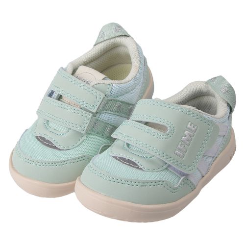 日本IFME - 炫光淺綠寶寶機能學步鞋-淺綠色