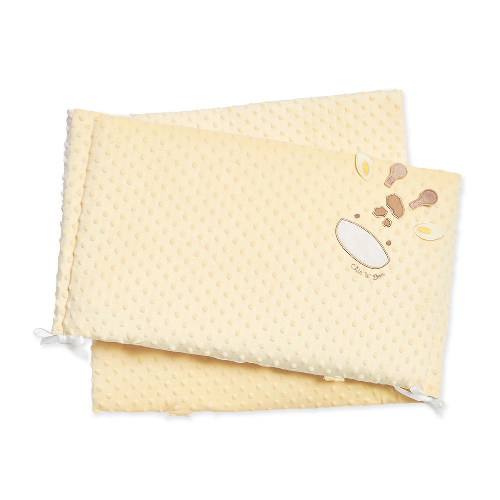 豆趣造型護圈/床圍(36×190cm)-黃色