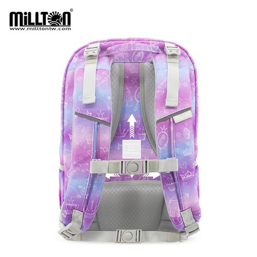 軍規雙軸護脊書包｜粉紫奇幻Fantasy Dreams｜20L 700g