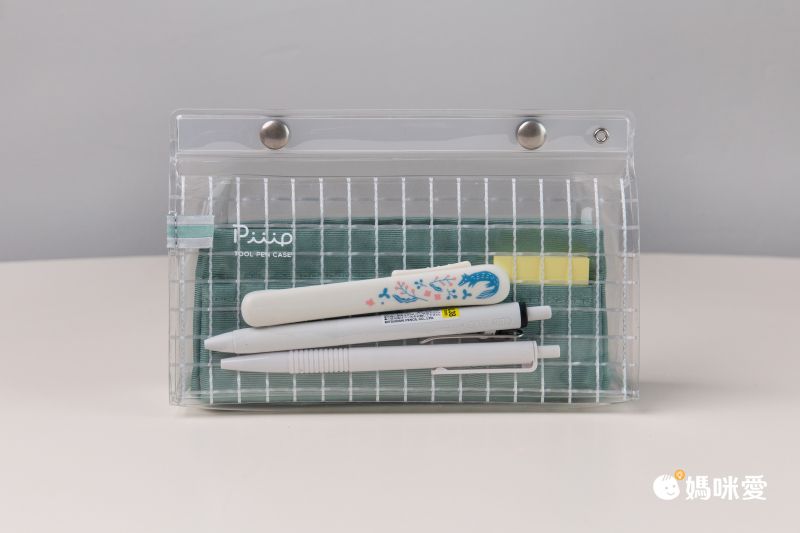 日本文具 KOKUYO - PiiiP小物雜貨透明收納包/筆袋-湖水綠