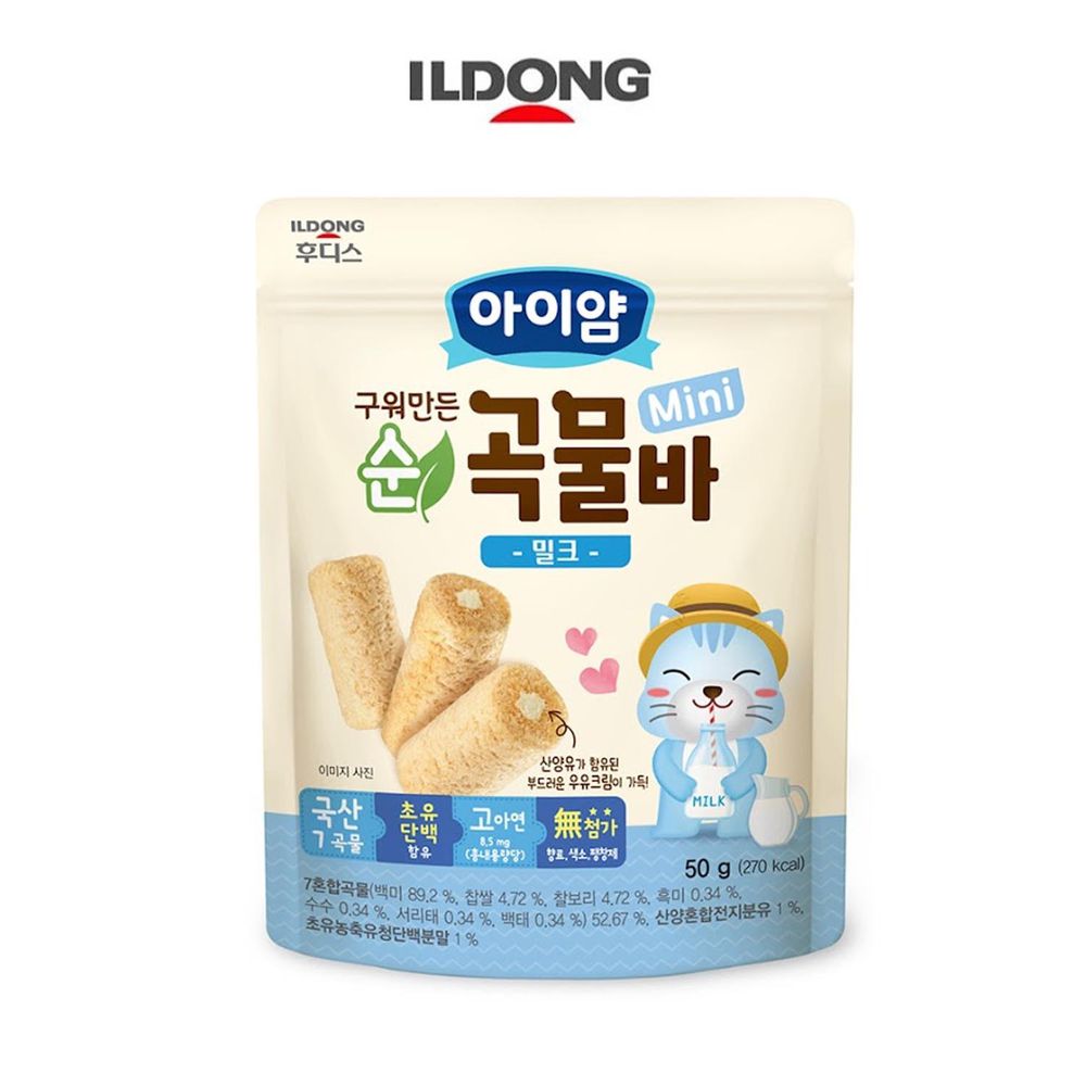 韓國Ildong Foodis日東 - 迷你穀物小捲心-牛奶