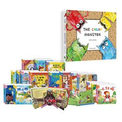情緒發展立體書-THE COLOR MONSTER+立體繪本套裝盒裝16本合購