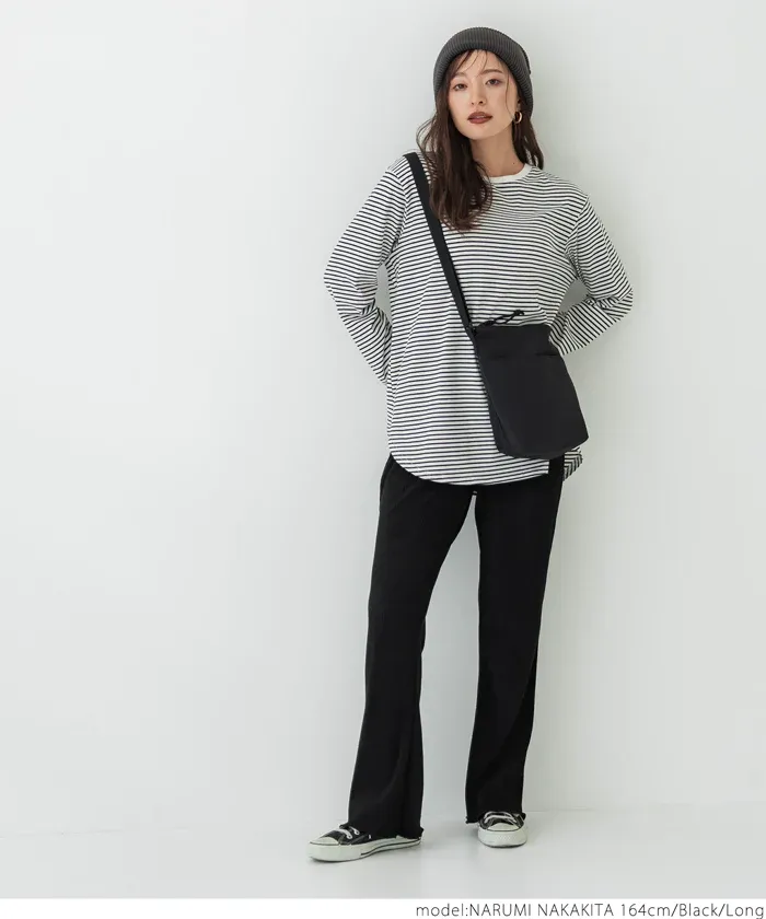 日本 COCA - 秋冬款燈芯絨百搭寬褲-酒紅