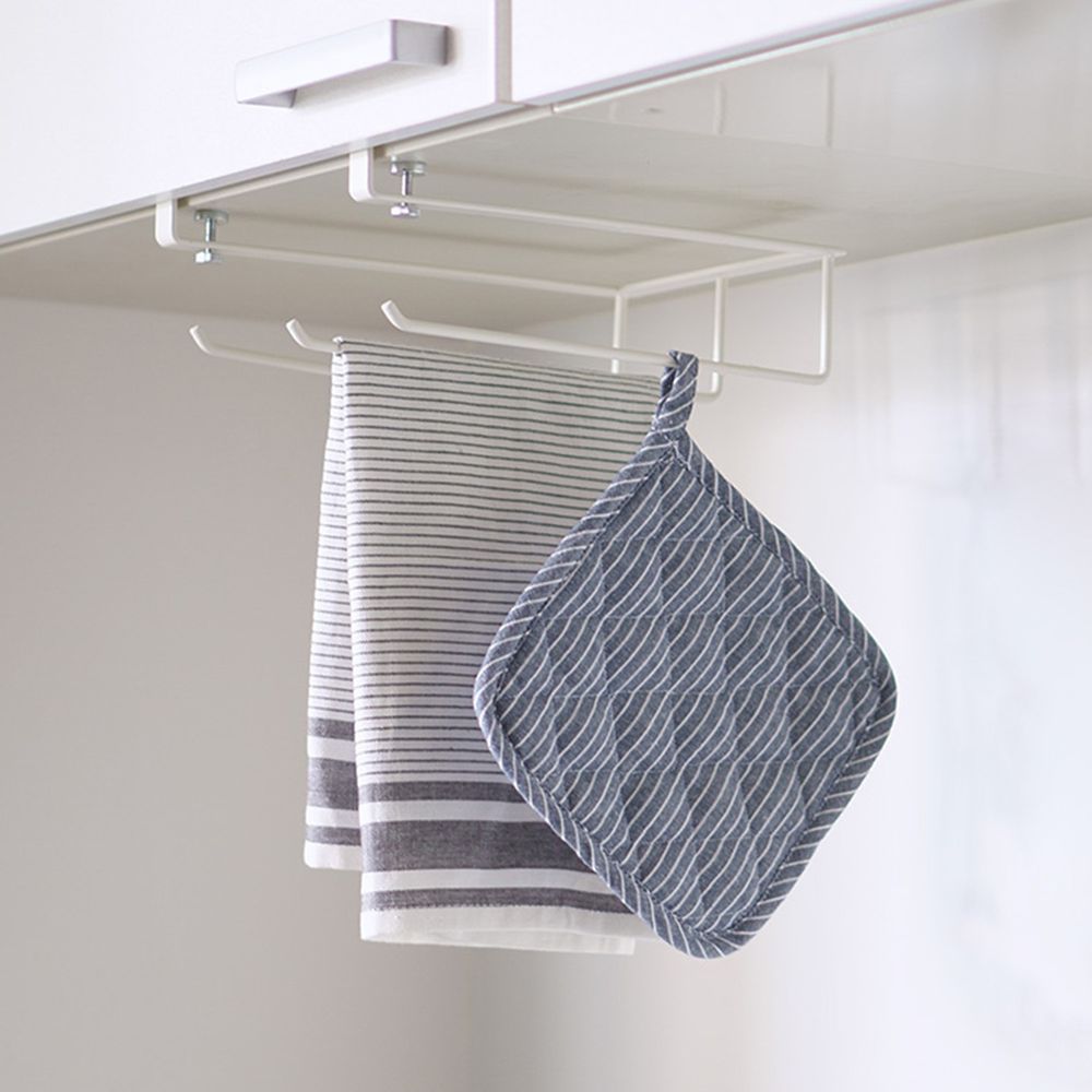 日本平安伸銅 - 免鑽櫥櫃毛巾架 (18×26.5x10cm)