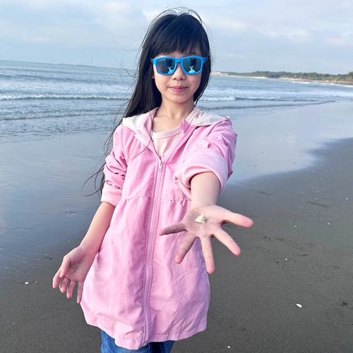 偏光太陽眼鏡-藍莓派對-藍碰藍