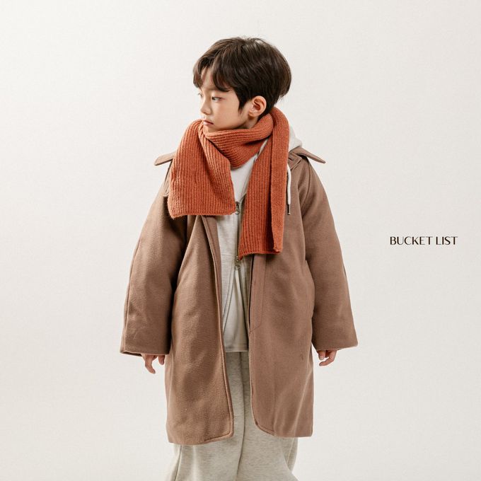韓國 BUCKET LIST - 韓風小歐巴鋪棉連身大衣-可可咖