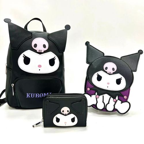 Kuromi 酷洛米童趣造型斜背包/手機包/隨身包
