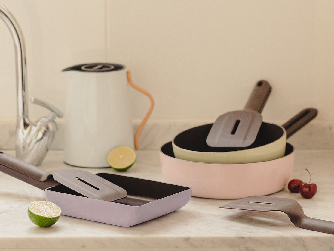 韓國 Dr.HOWS - NEO玉子燒鍋-附鍋鏟-薰衣草紫-20cm