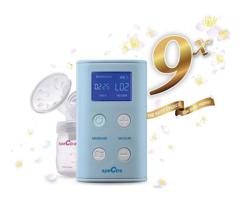 韓國貝瑞克 - 9X攜帶式電動雙邊吸乳器-藍色