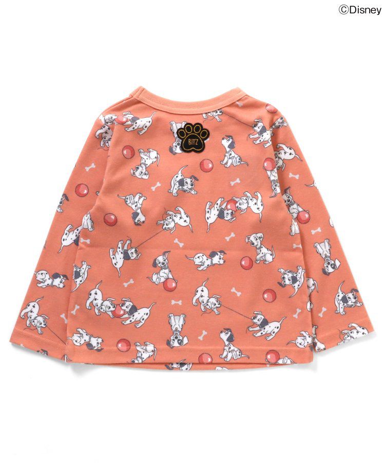 日本 BIT'Z - 限定角色印花長袖上衣-101忠狗-綠松石