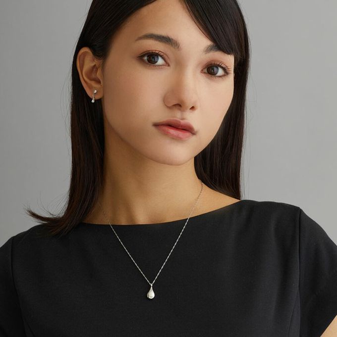 日本 Melody Accessory - 日本製 迷人圓潤水滴吊飾項鍊-金