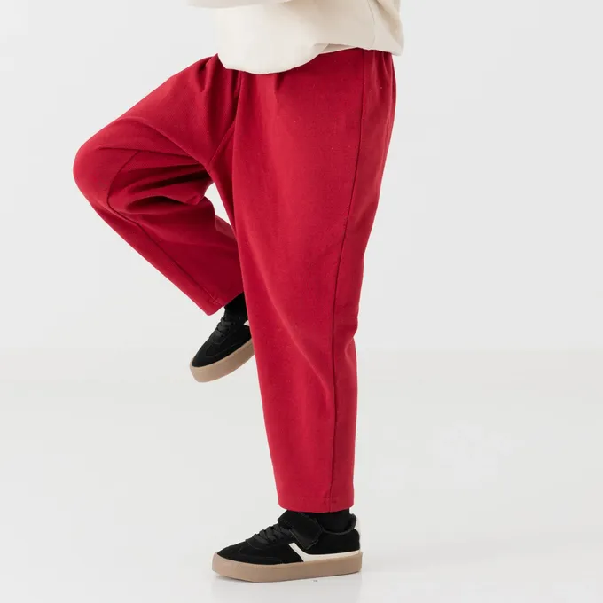 日本 Chil2 - 品牌熱銷 百搭彈力伸縮燈籠長褲-軍綠