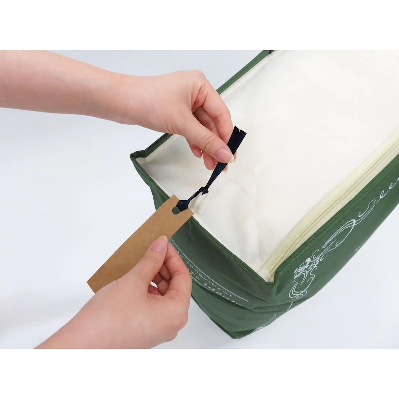 日本千趣會 - 書本造型 衣物收納袋-衣物-綠 (50x35x15cm)