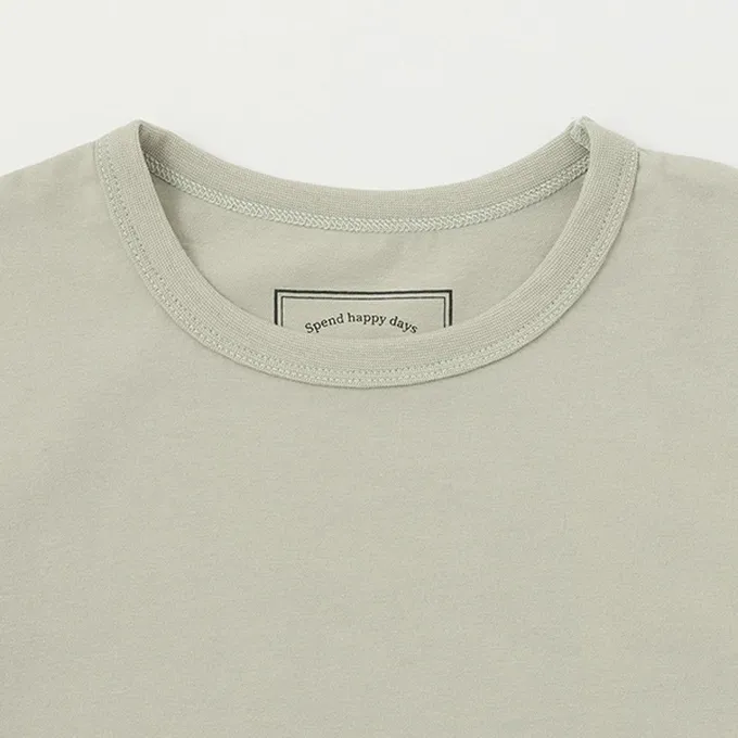 日本 petit main - 100%棉 清新印花短袖上衣-向日葵-鮭魚粉