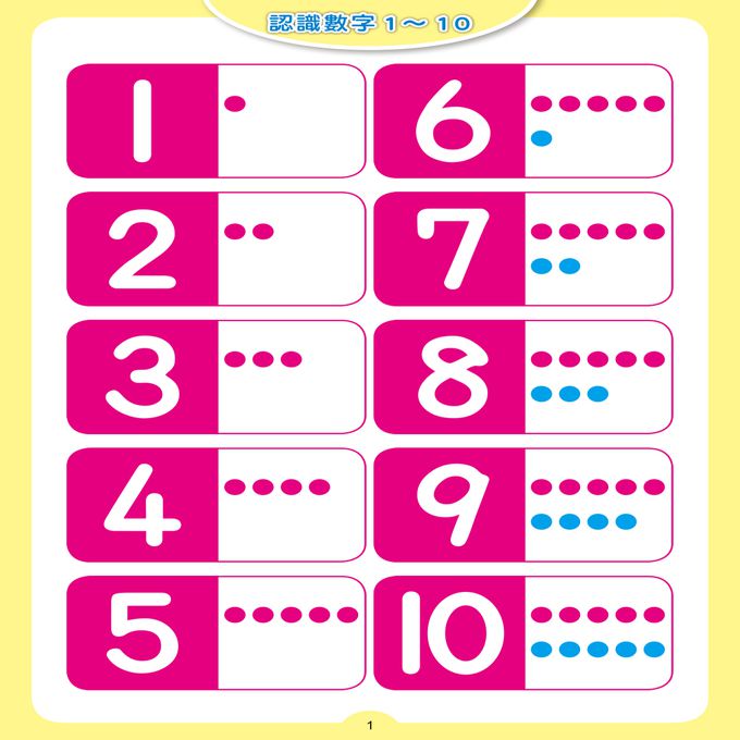 點點玩練習：學數字1~10(升級版)
