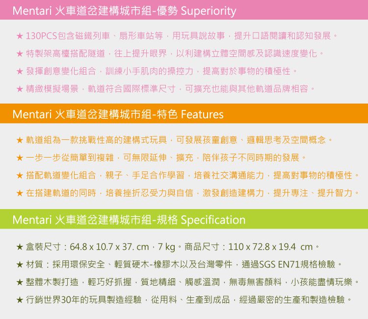 台灣 Mentari - 火車道岔建構城市組