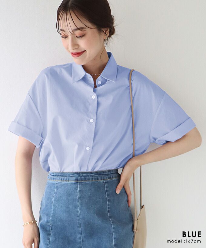 日本 BLUE EAST - 休閒率性翻領短袖襯衫-黃