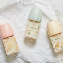 韓國 MOYUUM - PPSU 寬口奶瓶-飄飄雲款 (170ml)