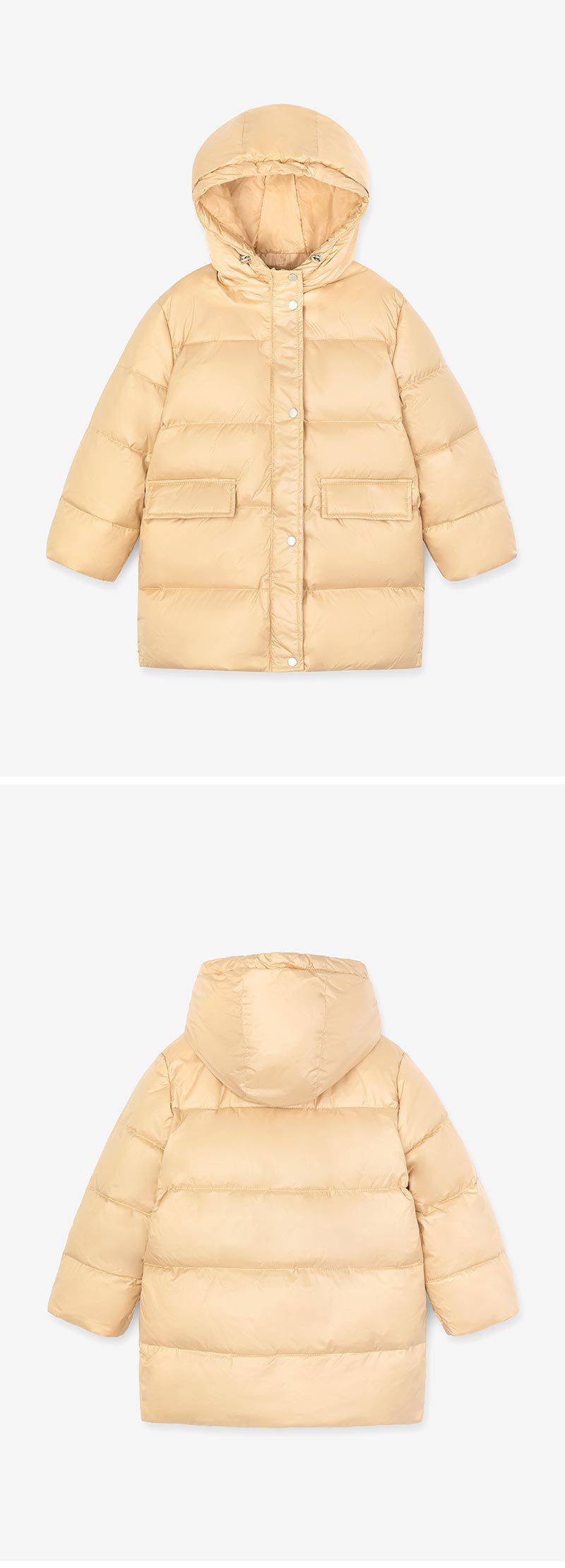 韓國 OZKIZ - 極致溫暖鴨絨/羽絨外套-60/40-櫻花粉