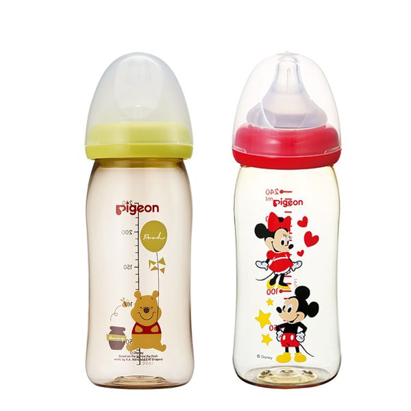 貝親 Pigeon - 迪士尼寬口PPSU奶瓶-米奇-紅色 (240ml)-M號奶嘴 3M以上