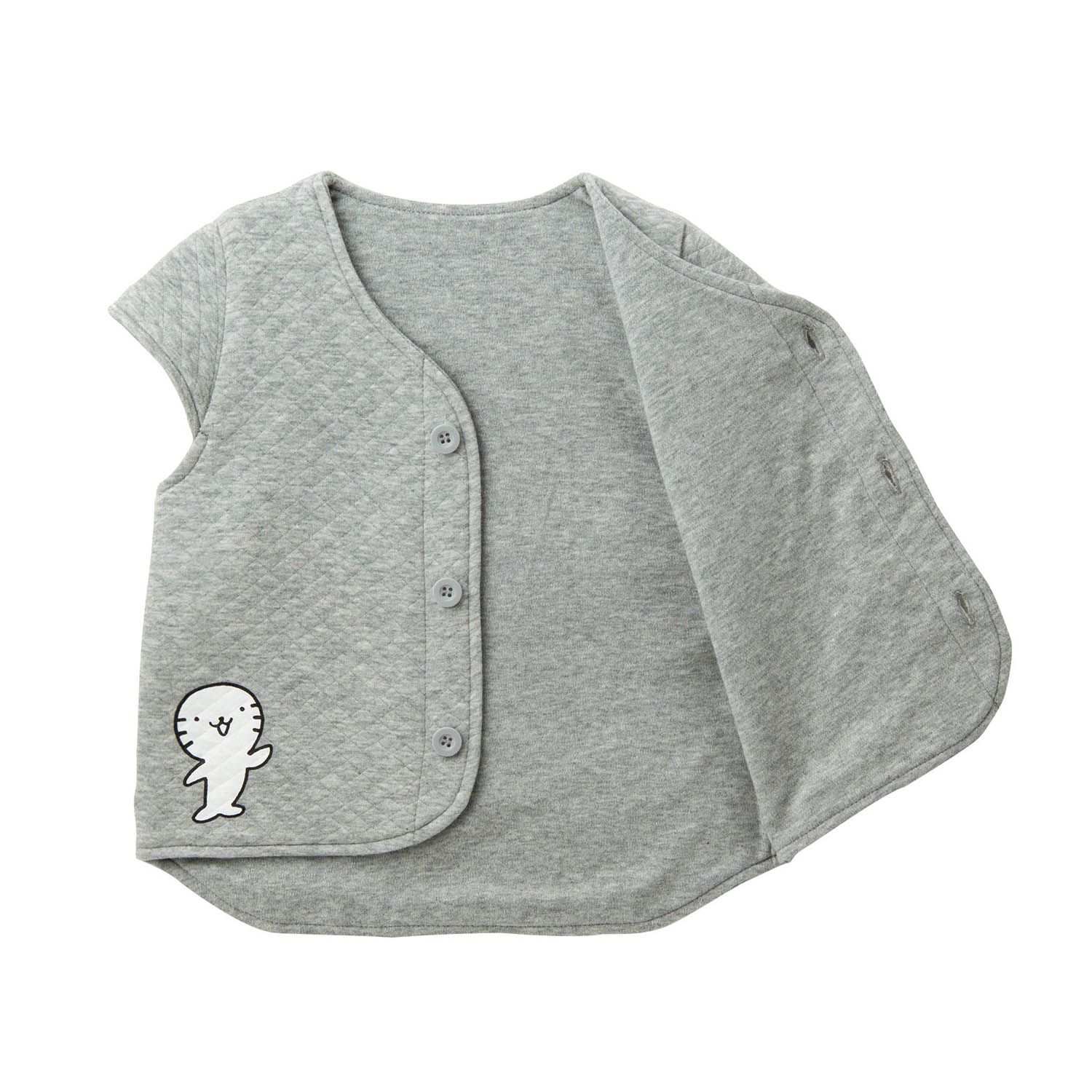 日本千趣會 - 三麗鷗保暖背心-Hello Kitty-米白