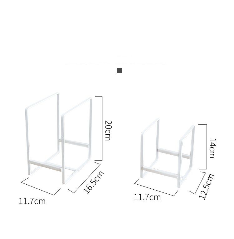 日式廚房碗盤收納架-H型-黑色
