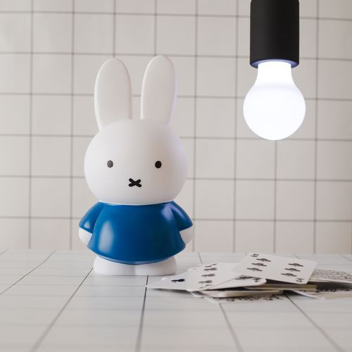 Miffy 米菲兔經典款公仔存錢筒-中號 藍色
