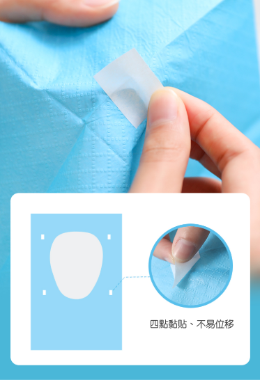 拋棄式防水隔髒可黏性馬桶座墊紙(10入組)-綠色-40x45cm