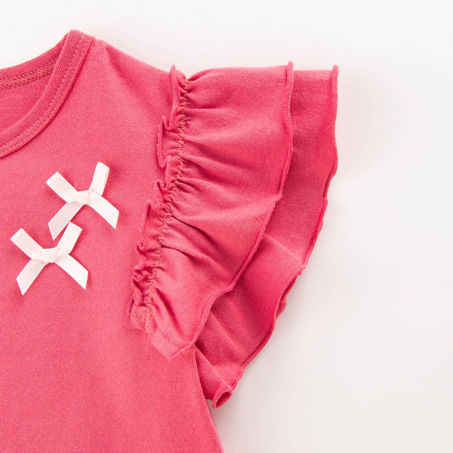 日本千趣會 - GITA 天竺棉荷葉蛋糕袖短T-深藍