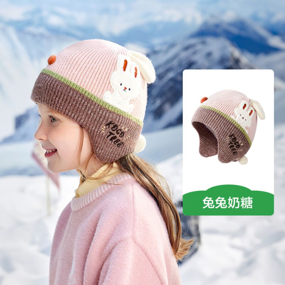 石墨烯動物護耳帽-兔兔奶糖 (M(50-54CM))