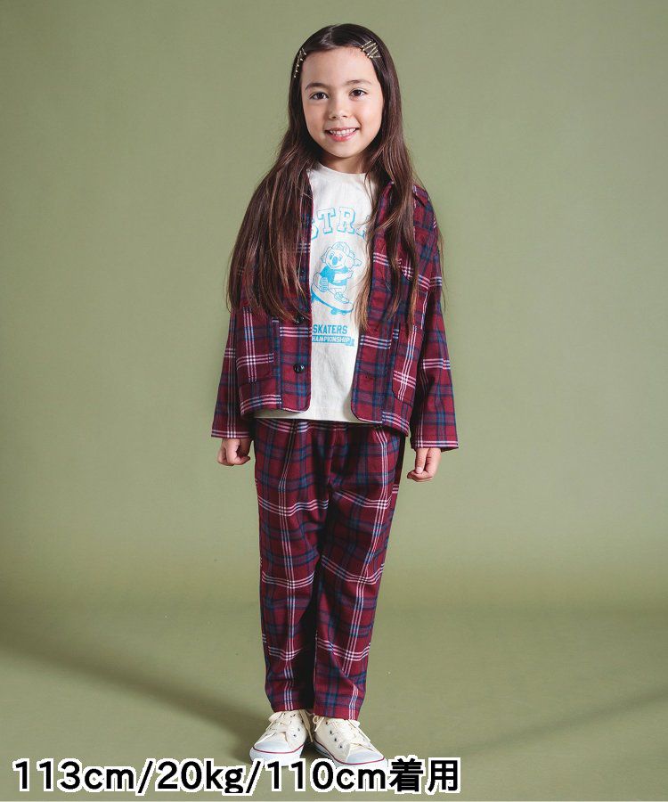 日本 BREEZE - 美式帥氣翻領夾克/薄外套-格紋-黑白