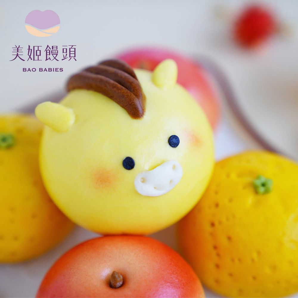 馬年平安大吉鮮乳造型包子-50g/顆 (6入)
