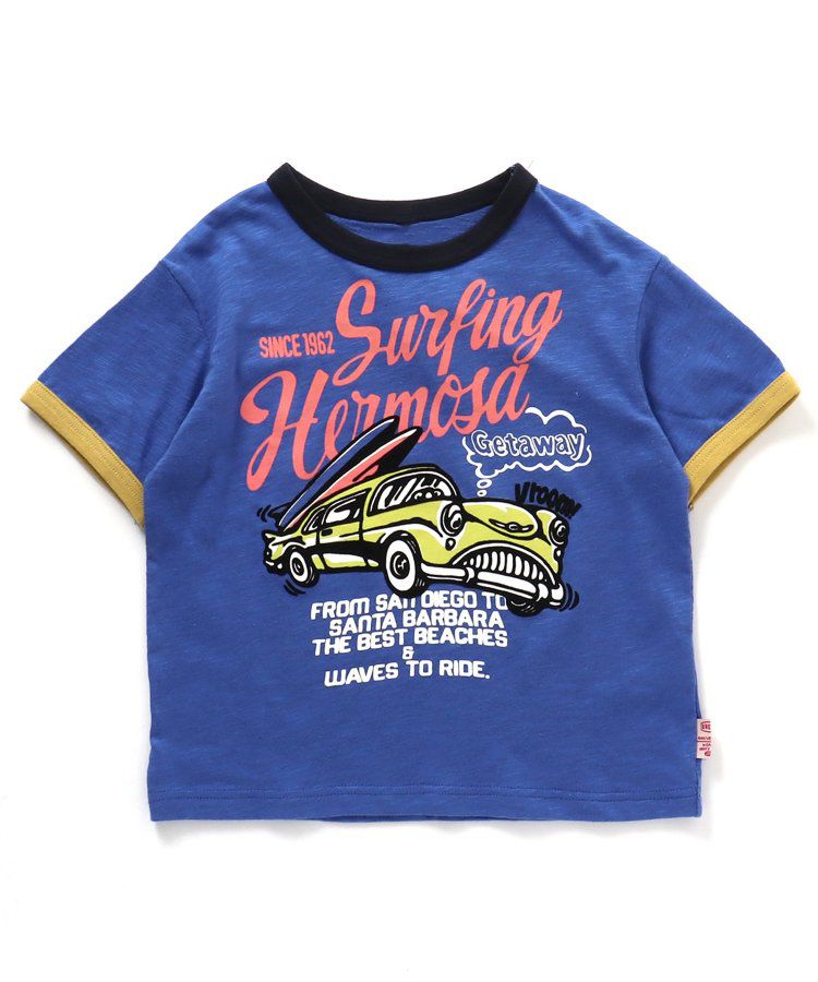 日本 BREEZE - [品牌週年限定]印花短袖上衣-微笑鬆餅-黃