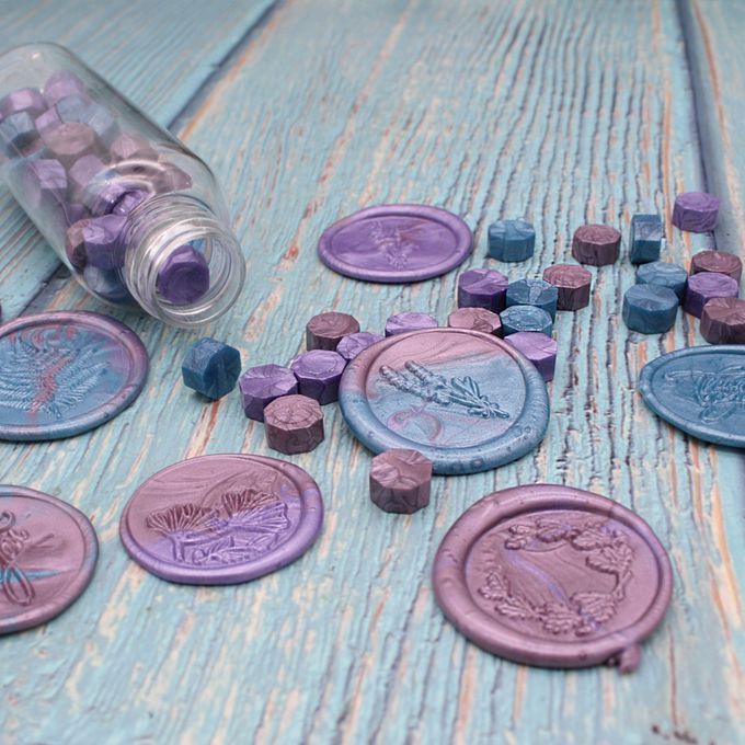 HAPPYMT - 火漆蠟粒大罐裝-無可救藥的浪漫-藍紫色系