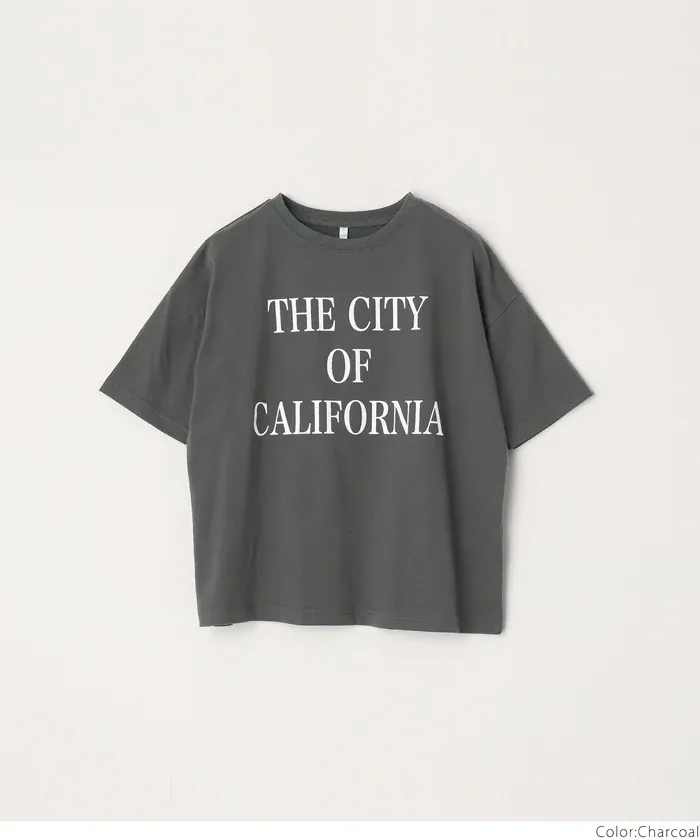 日本 COCA - 美式LOGO 寬版薄長袖上衣-孩子-淺杏