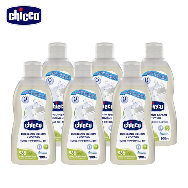 義大利 chicco - 奶瓶食器清潔劑-箱購-300ml x6入