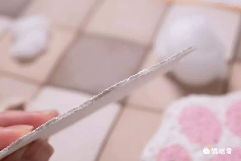 卡通吸水印花壓縮木漿海綿洗碗刷-可愛乳牛 (8.7x8cm)