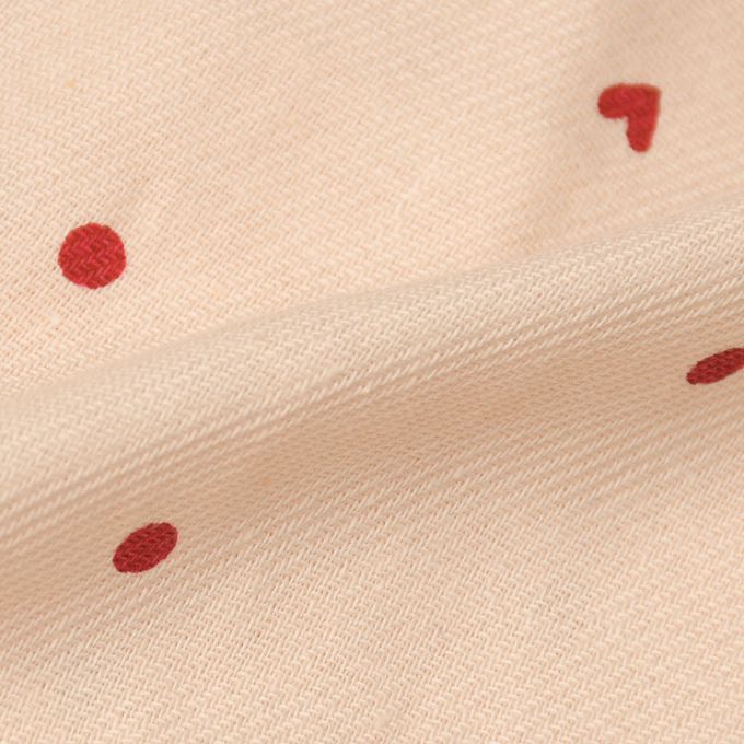 akachan honpo - 長袖拼接洋裝-紅色