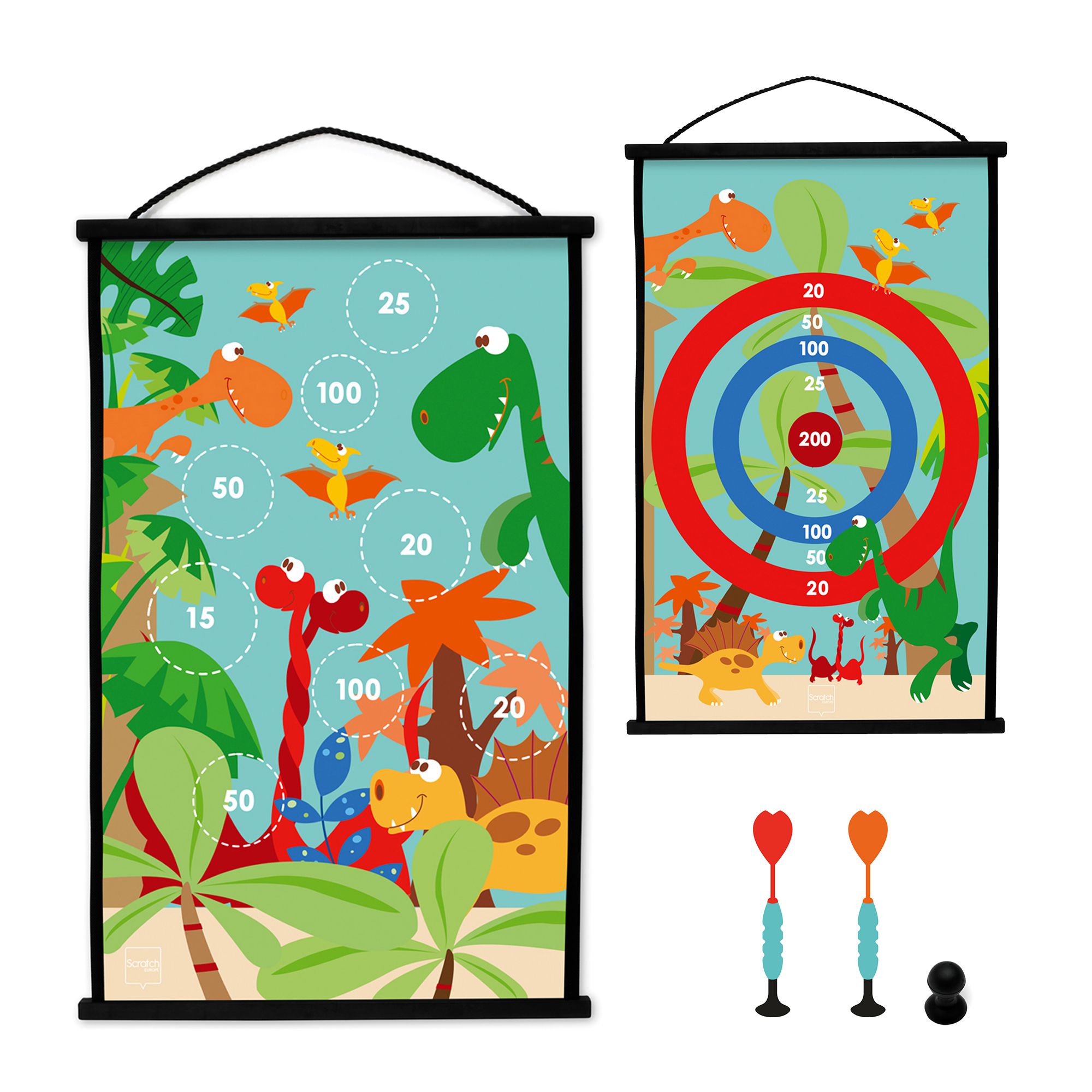 比利時 Scratch - 吸盤飛鏢-恐龍世界