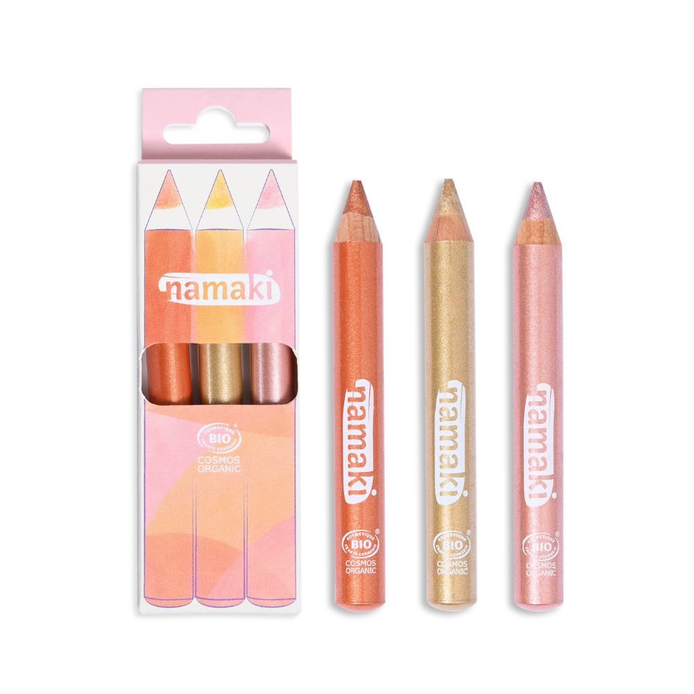 閃耀派對兒童亮粉彩繪筆組-(3色)