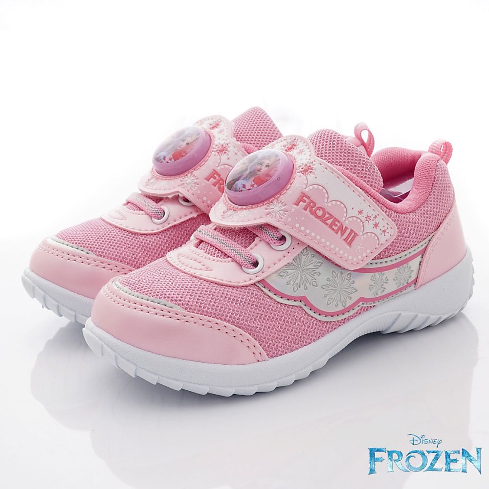 冰雪奇緣 - 台灣製冰雪奇緣電燈款(中小童段)-運動鞋-粉
