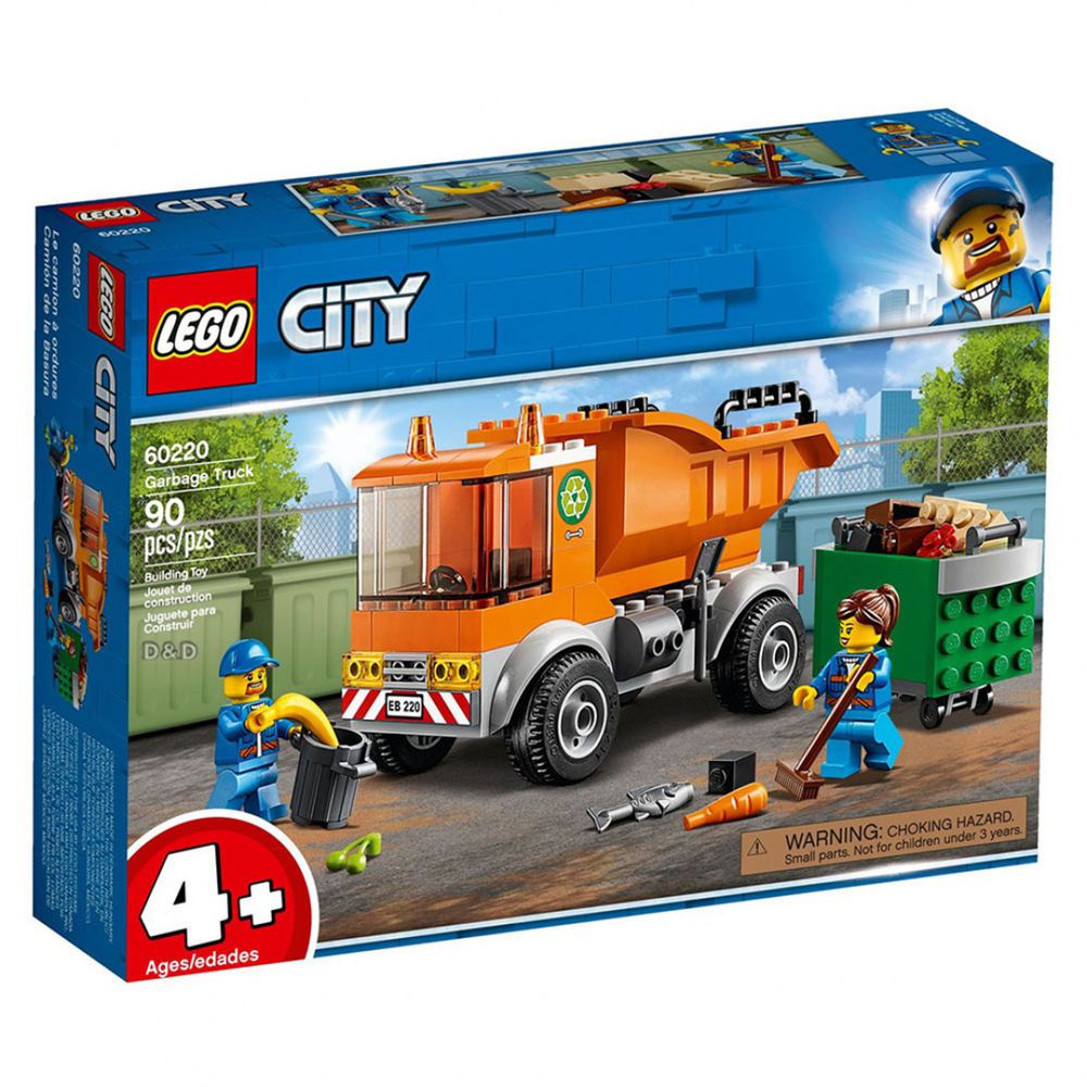 樂高 LEGO - 樂高 CITY 城市系列 - 垃圾車 60220-90pcs