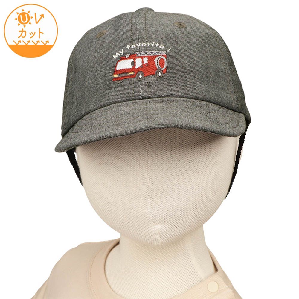 棒球帽-工程車刺繡-黑色