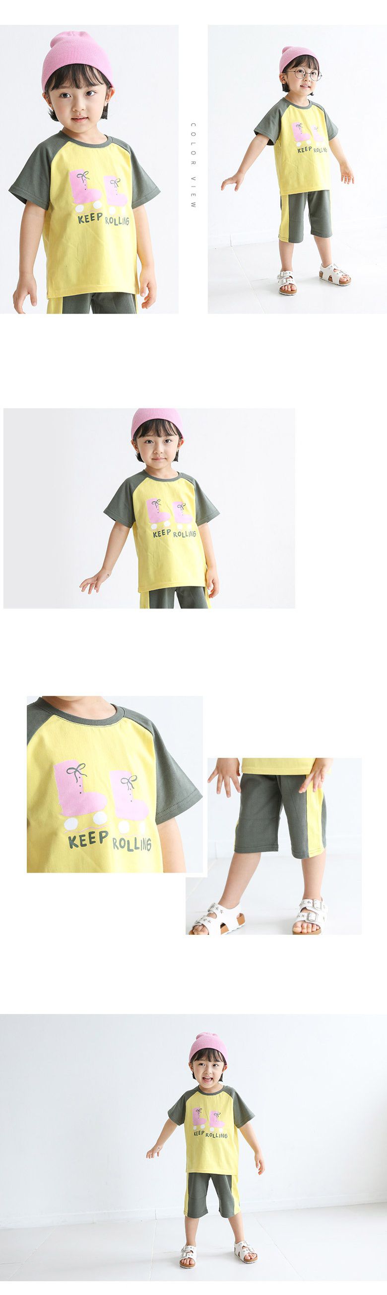 韓國 Rainbowkids - 純棉套裝-Keep Rolling