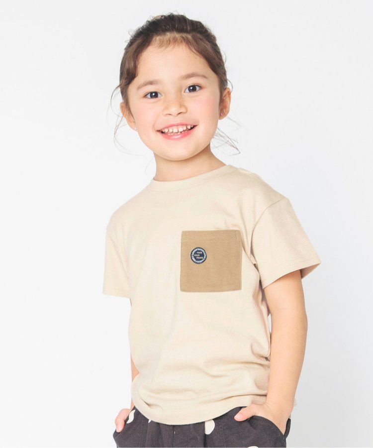 日本 BREEZE - 百搭舒適圓領短袖上衣-條紋-萊姆綠